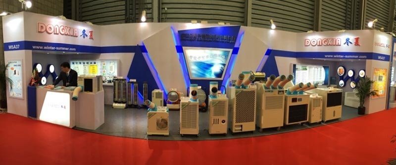 工业冷气机展会现场